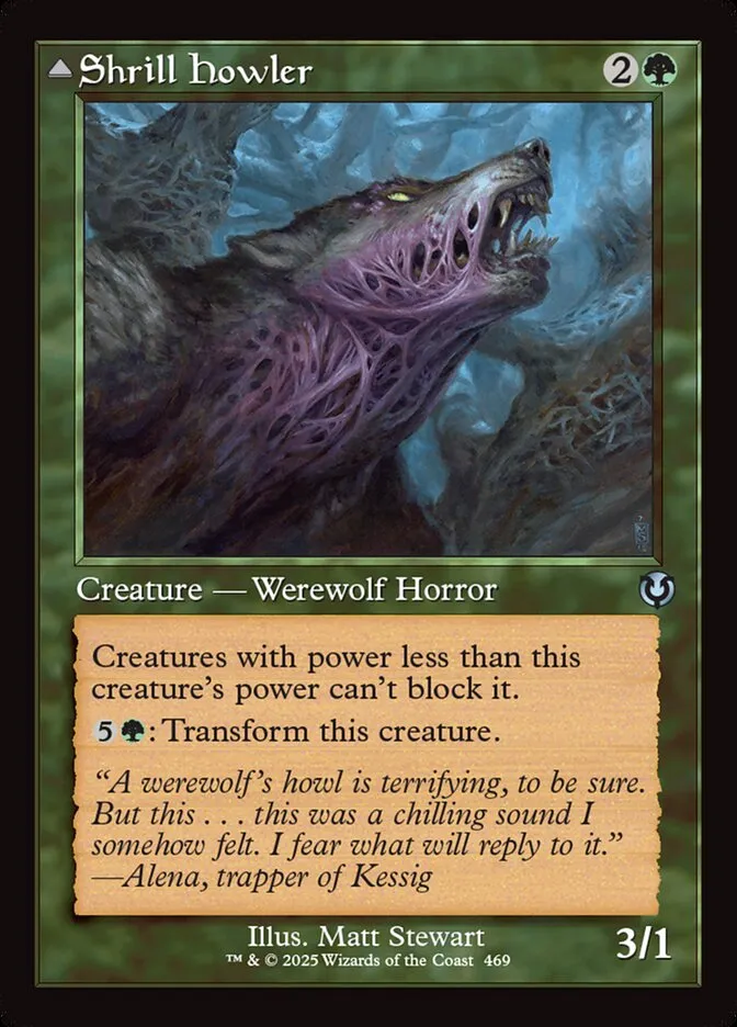 2025 Innistrad Remastered Shrill Howler // Howling Chorus #469 uncommon card image