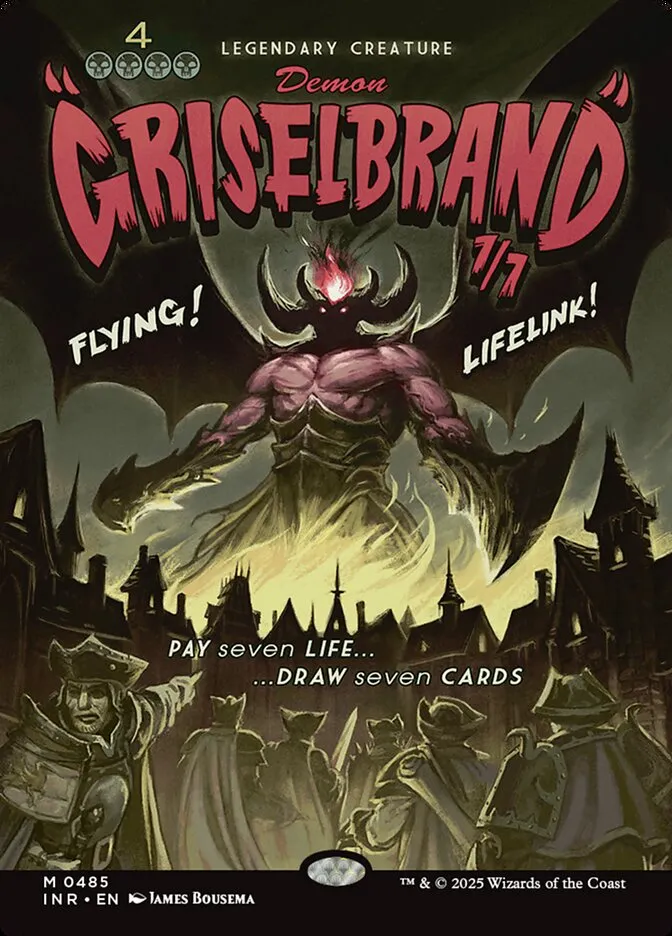 2025 Innistrad Remastered Griselbrand [Showcase Foil] mythic #485 mythic card image