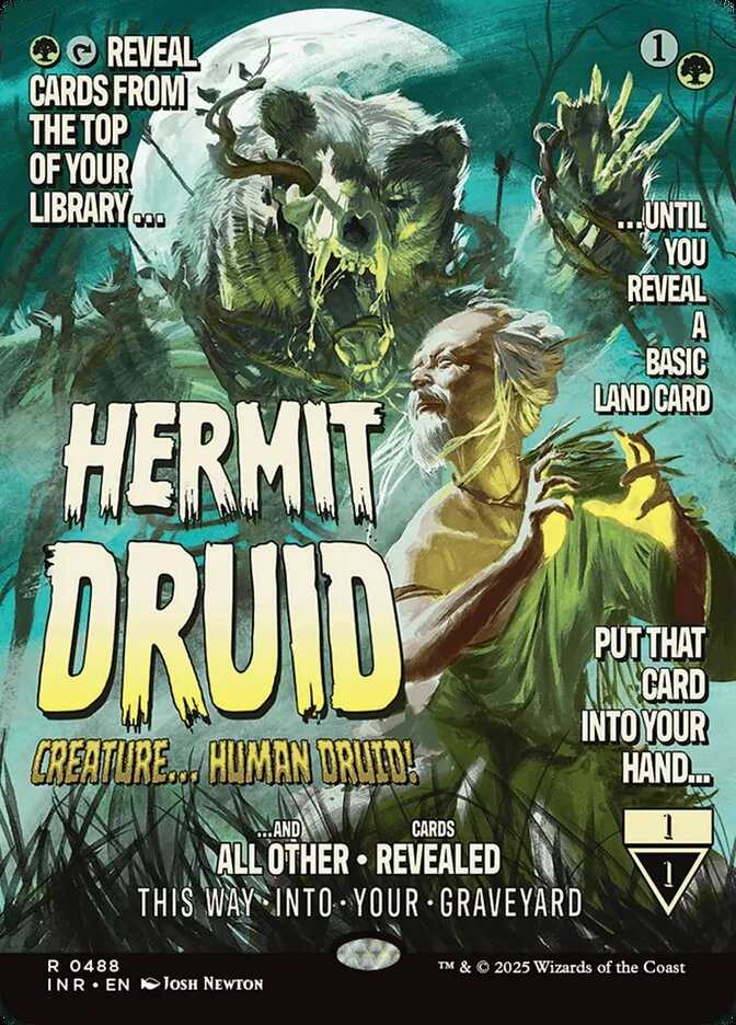 2025 Innistrad Remastered Hermit Druid [Showcase Foil] rare #488 rare card image