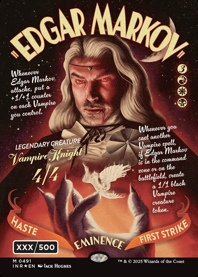 2025 Innistrad Remastered Edgar Markov [Serialized] mythic #491 mythic card image