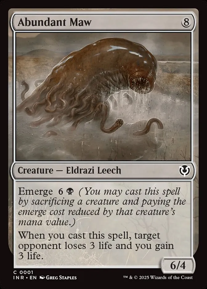 2025 Innistrad Remastered Abundant Maw common #1 common card image