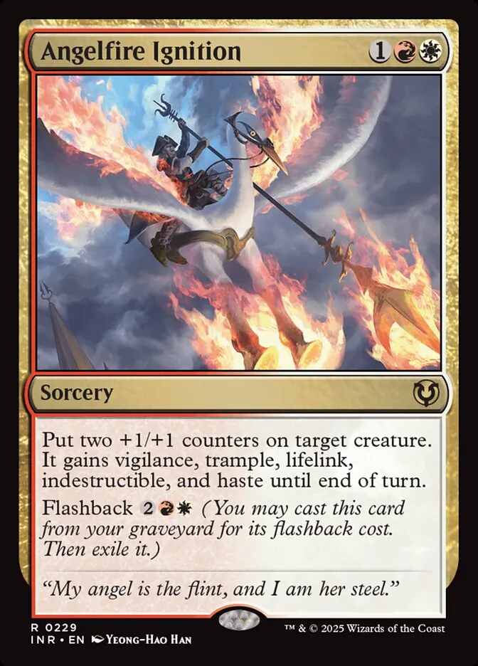 2025 Innistrad Remastered Angelfire Ignition #229 rare card image