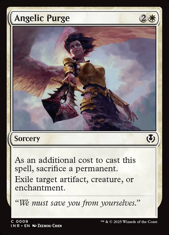 2025 Innistrad Remastered Angelic Purge [Foil] common #9 common card image