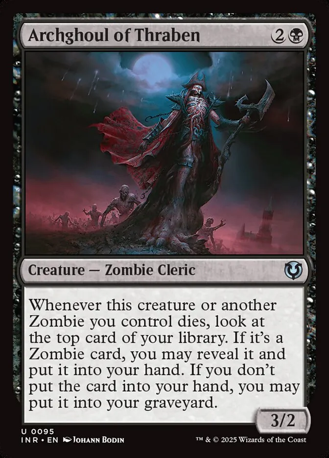 2025 Innistrad Remastered Archghoul of Thraben #95 uncommon card image