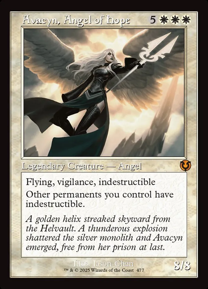 2025 Innistrad Remastered Avacyn, Angel of Hope [Foil] mythic #477 mythic card image
