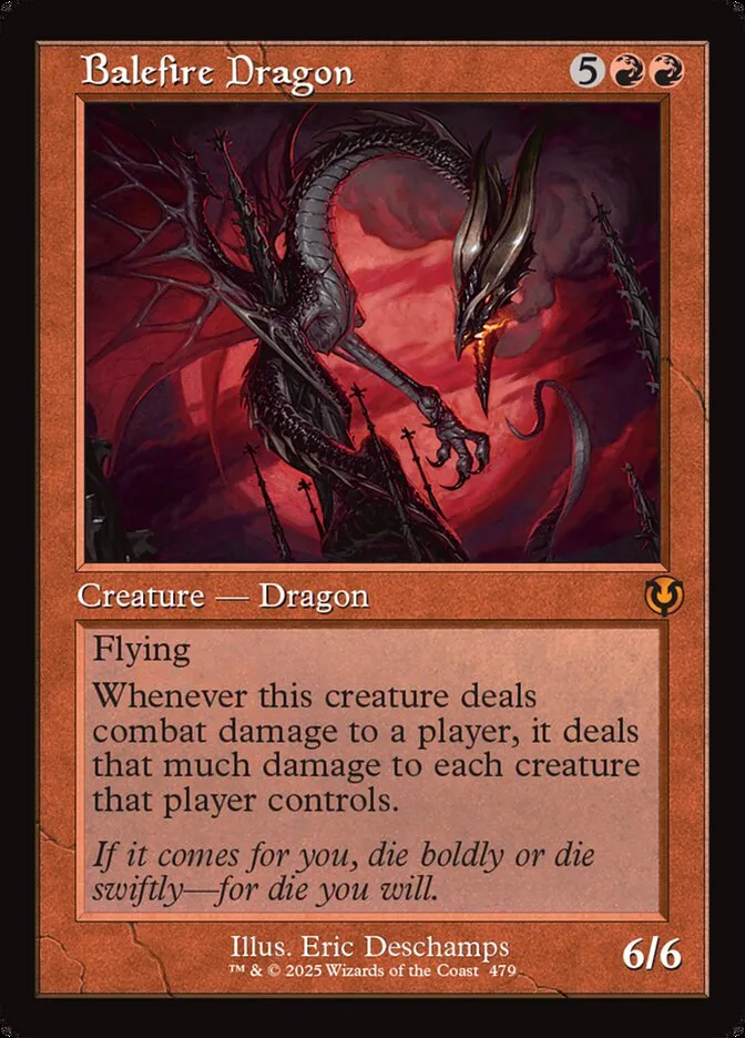 2025 Innistrad Remastered Balefire Dragon #479 mythic card image