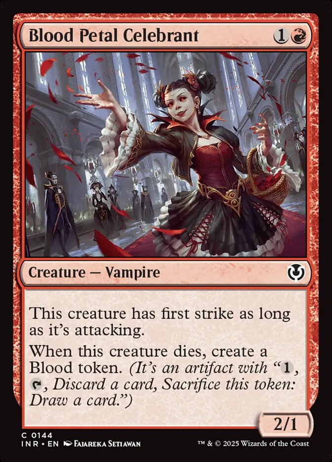 2025 Innistrad Remastered Blood Petal Celebrant #144 common card image