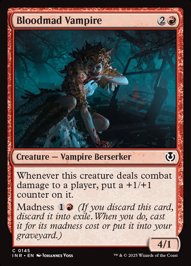 2025 Innistrad Remastered Bloodmad Vampire #145 common card image