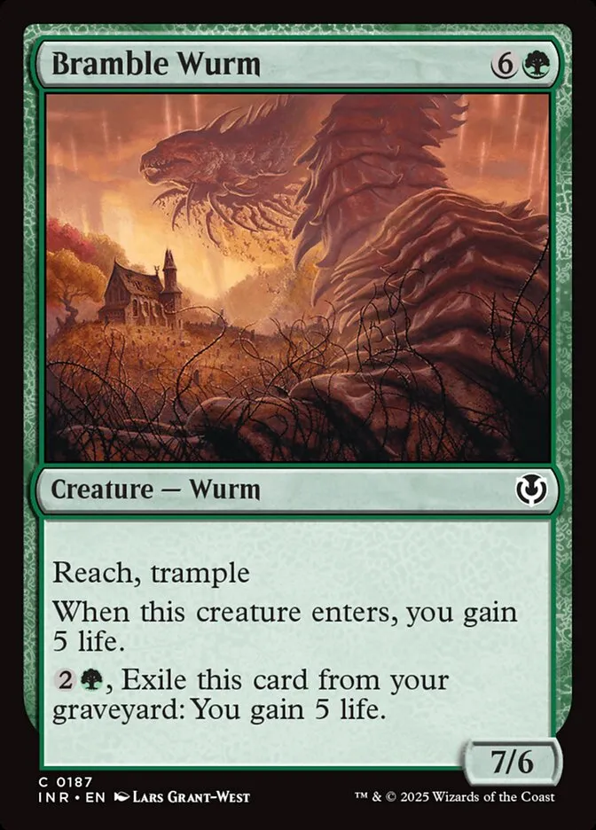 2025 Innistrad Remastered Bramble Wurm #187 common card image
