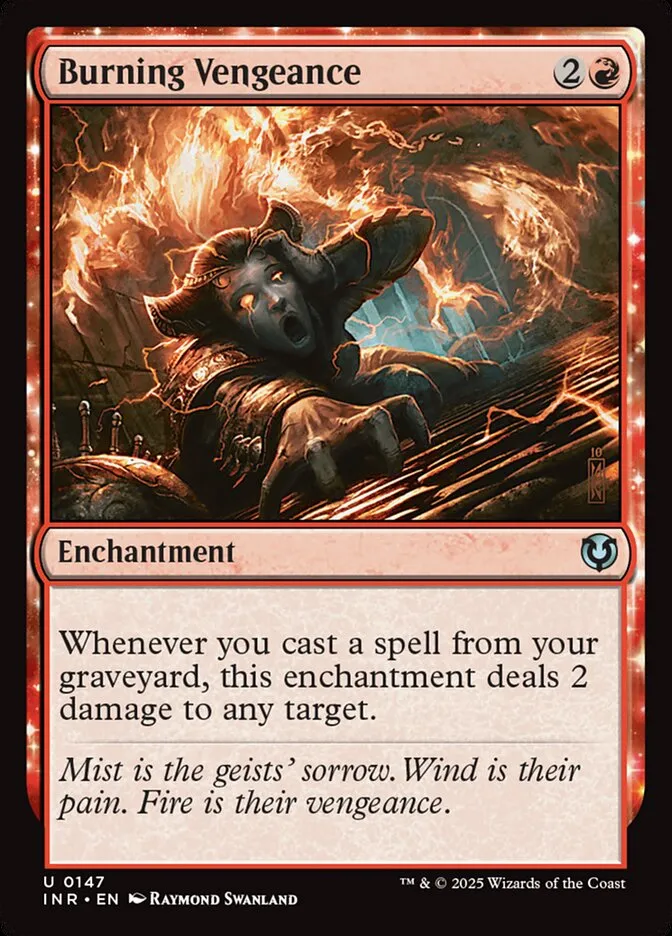 2025 Innistrad Remastered Burning Vengeance #147 uncommon card image
