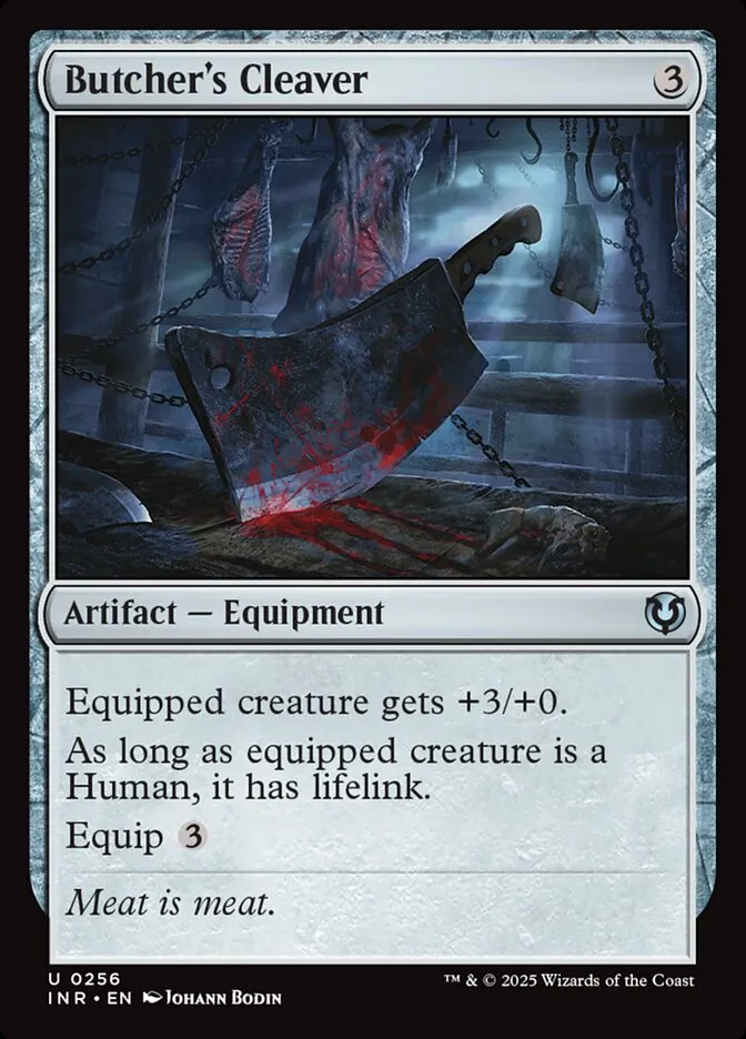 2025 Innistrad Remastered Butcher's Cleaver #256 uncommon card image
