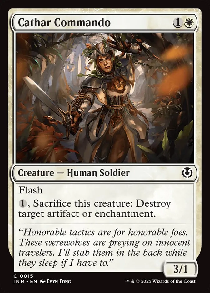 2025 Innistrad Remastered Cathar Commando common #15 common card image