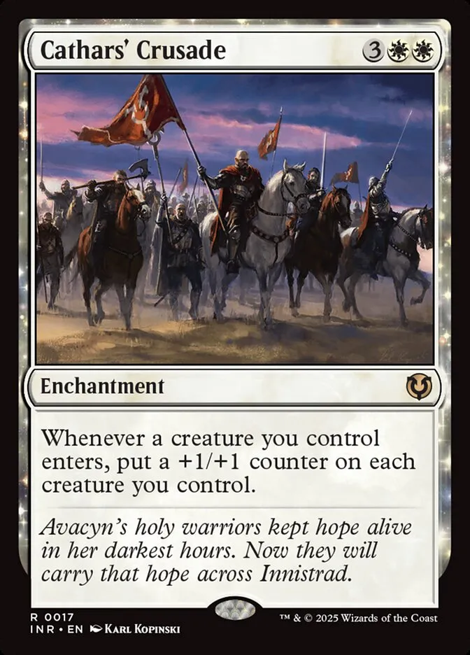 2025 Innistrad Remastered Cathars' Crusade [Foil] rare #17 rare card image