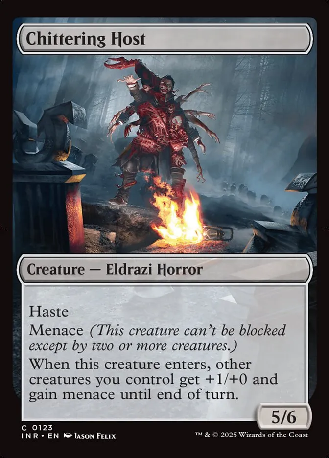 2025 Innistrad Remastered Chittering Host #123b common card image