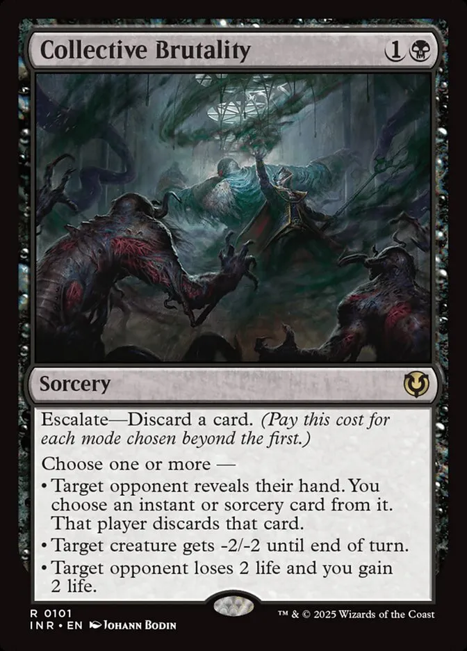 2025 Innistrad Remastered Collective Brutality rare #101 rare card image