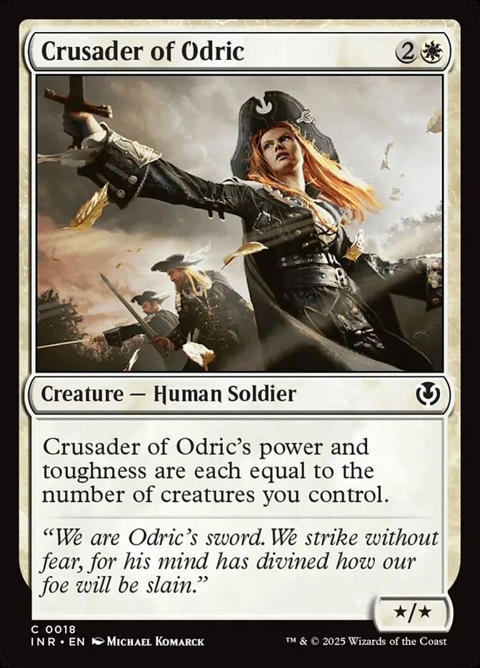 2025 Innistrad Remastered Crusader of Odric #18 common card image
