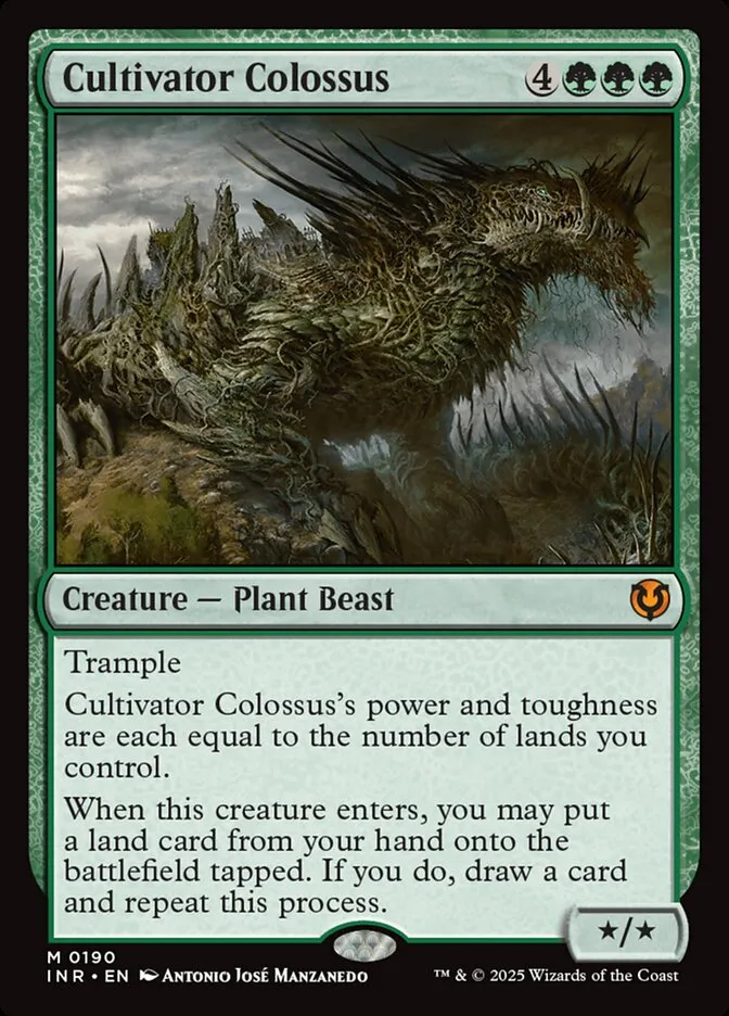 2025 Innistrad Remastered Cultivator Colossus #190 mythic card image