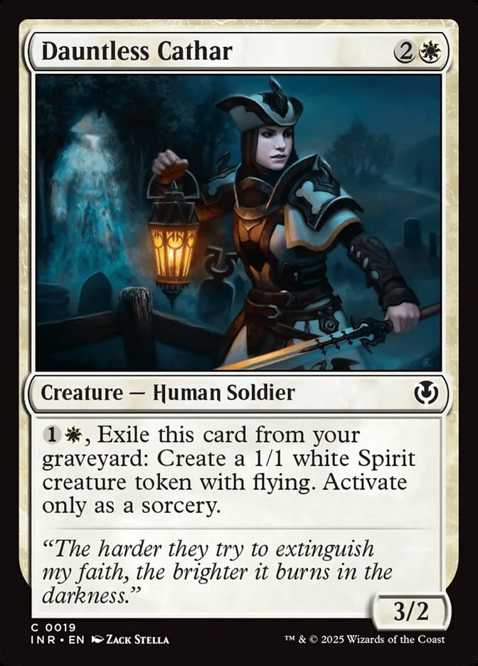 2025 Innistrad Remastered Dauntless Cathar #19 common card image