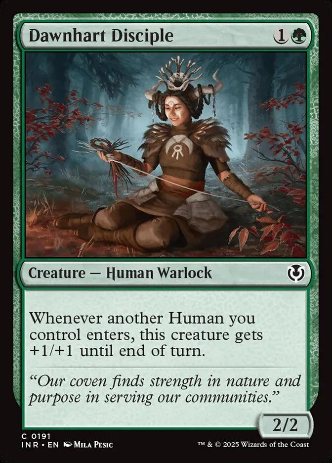 2025 Innistrad Remastered Dawnhart Disciple #191 common card image