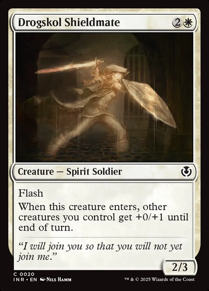2025 Innistrad Remastered Drogskol Shieldmate #20 common card image