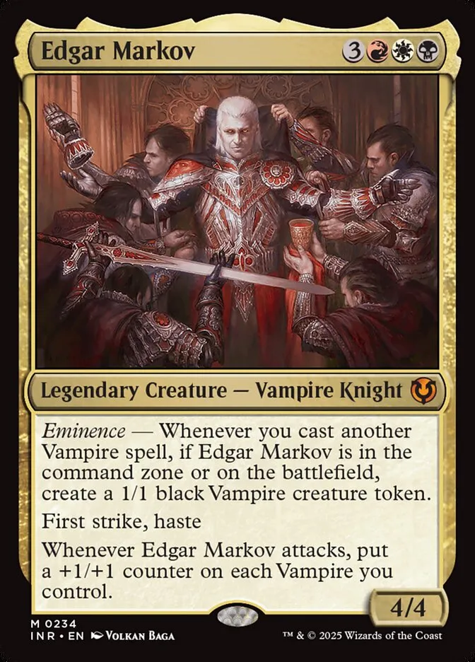 2025 Innistrad Remastered Edgar Markov [Foil] mythic #234 mythic card image