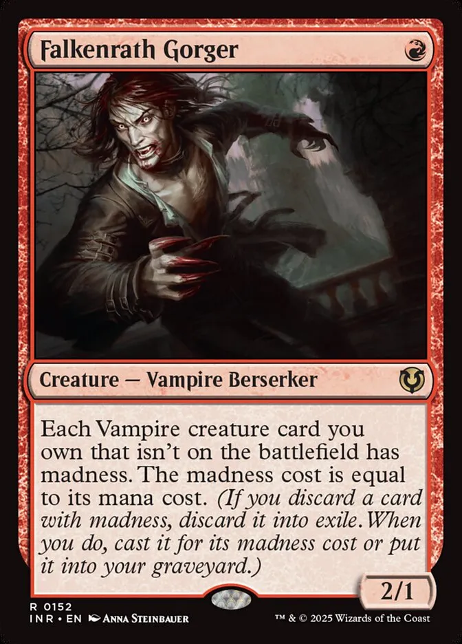 2025 Innistrad Remastered Falkenrath Gorger #152 rare card image