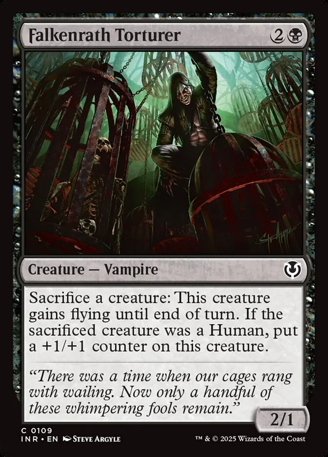 2025 Innistrad Remastered Falkenrath Torturer #109 common card image