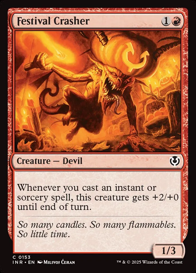 2025 Innistrad Remastered Festival Crasher #153 common card image