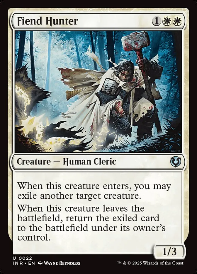 2025 Innistrad Remastered Fiend Hunter [Foil] uncommon #22 uncommon card image