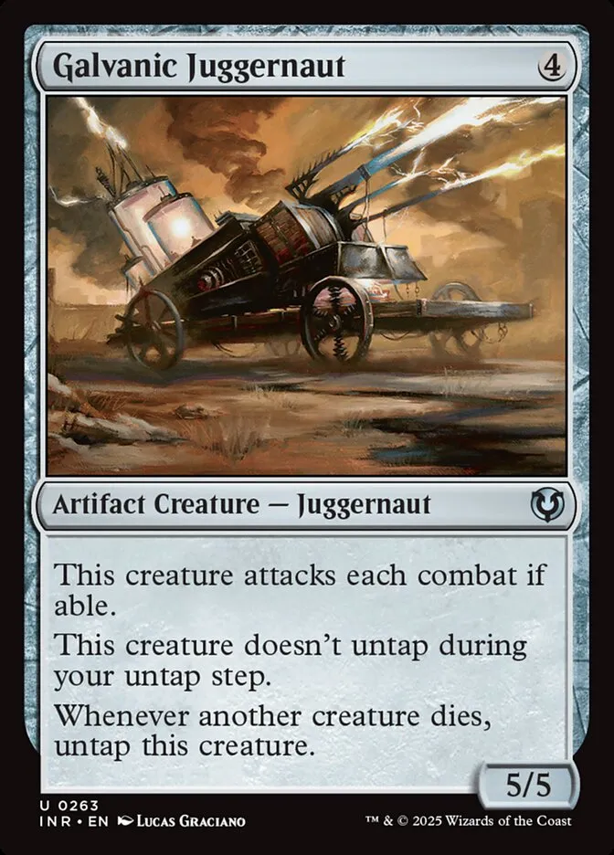2025 Innistrad Remastered Galvanic Juggernaut #263 uncommon card image