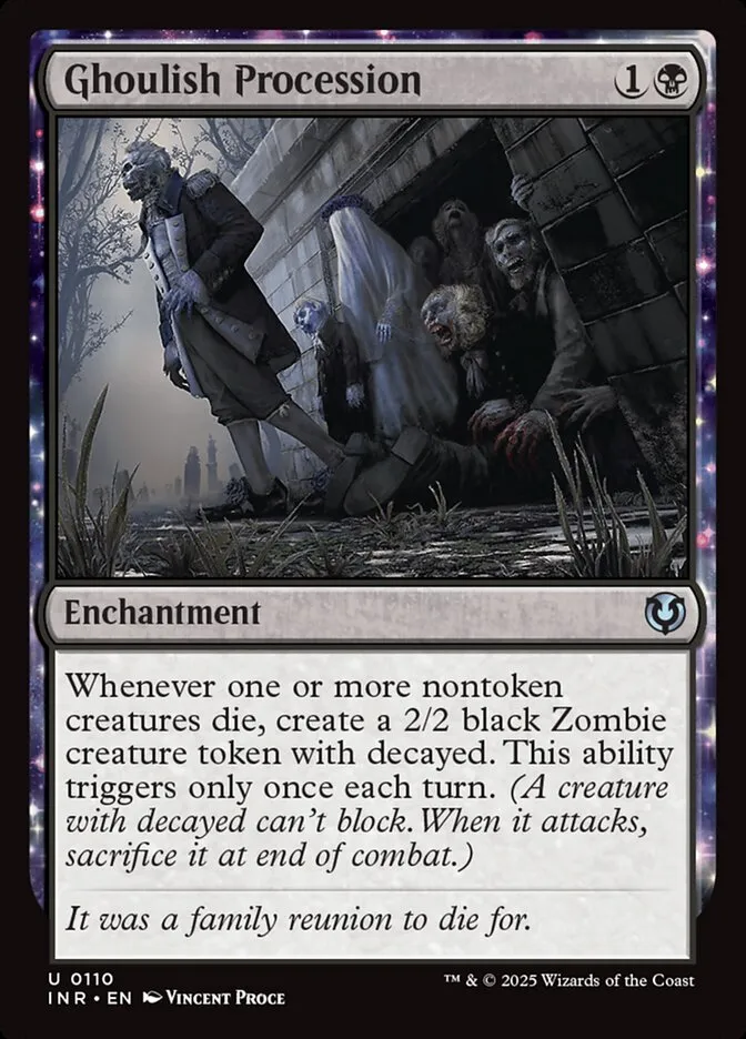 2025 Innistrad Remastered Ghoulish Procession #110 uncommon card image