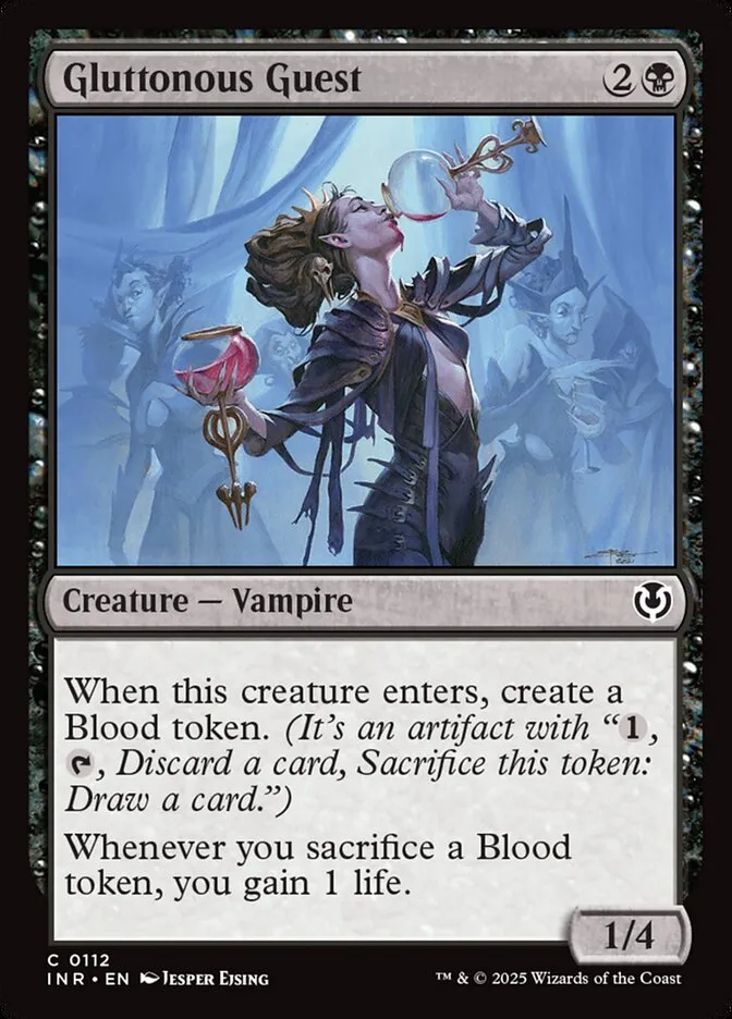 2025 Innistrad Remastered Gluttonous Guest #112 common card image