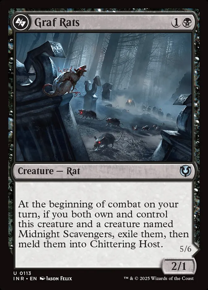 2025 Innistrad Remastered Graf Rats #113 uncommon card image