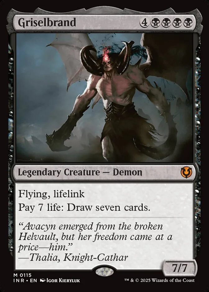 2025 Innistrad Remastered Griselbrand #115 mythic card image