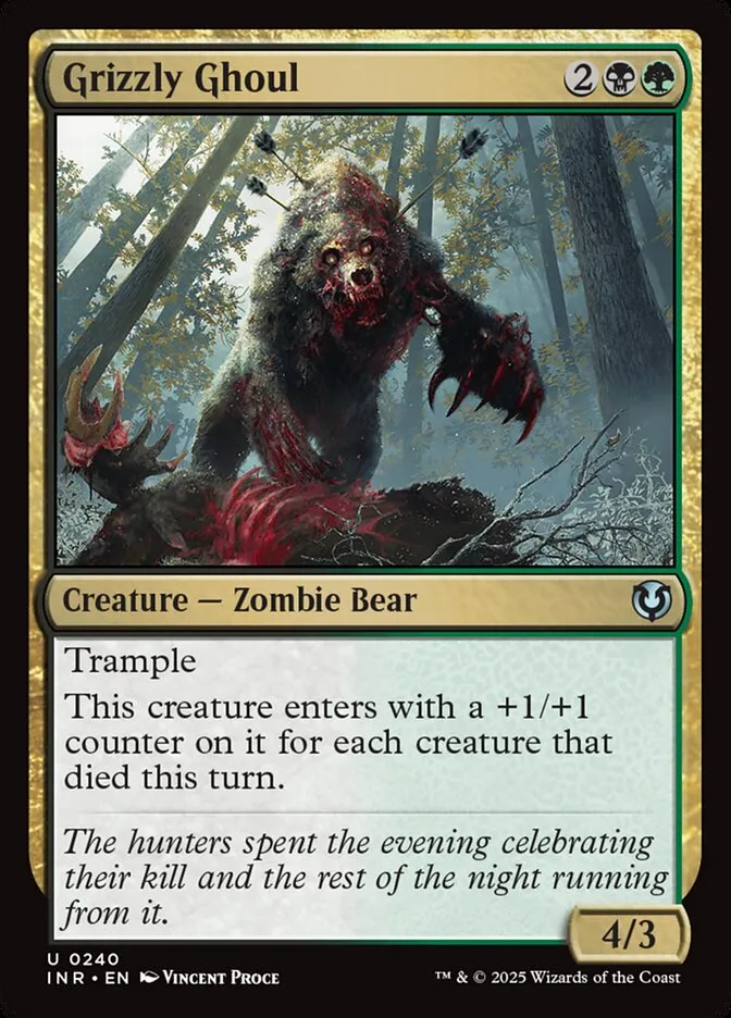 2025 Innistrad Remastered Grizzly Ghoul #240 uncommon card image
