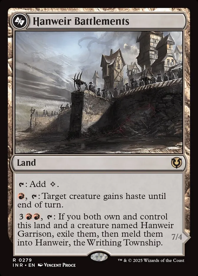 2025 Innistrad Remastered Hanweir Battlements #279 rare card image