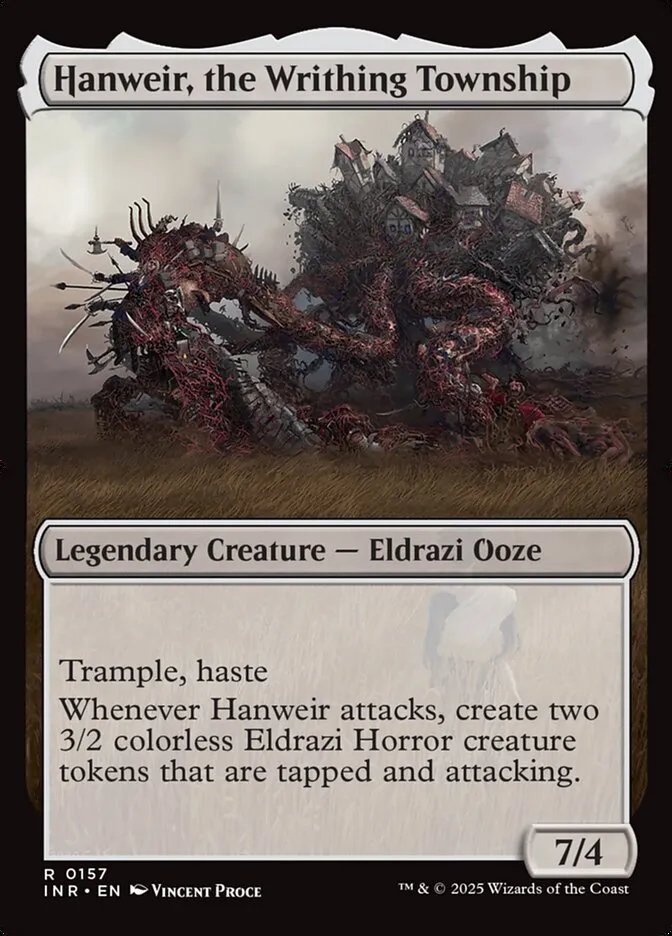 2025 Innistrad Remastered Hanweir, the Writhing Township #157b rare card image