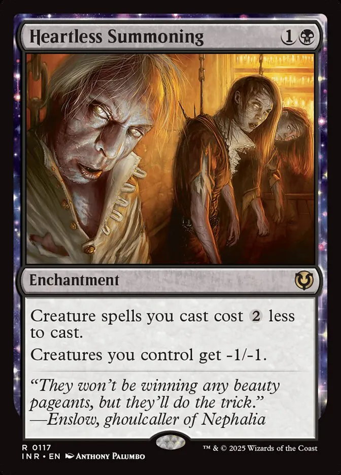 2025 Innistrad Remastered Heartless Summoning #117 rare card image