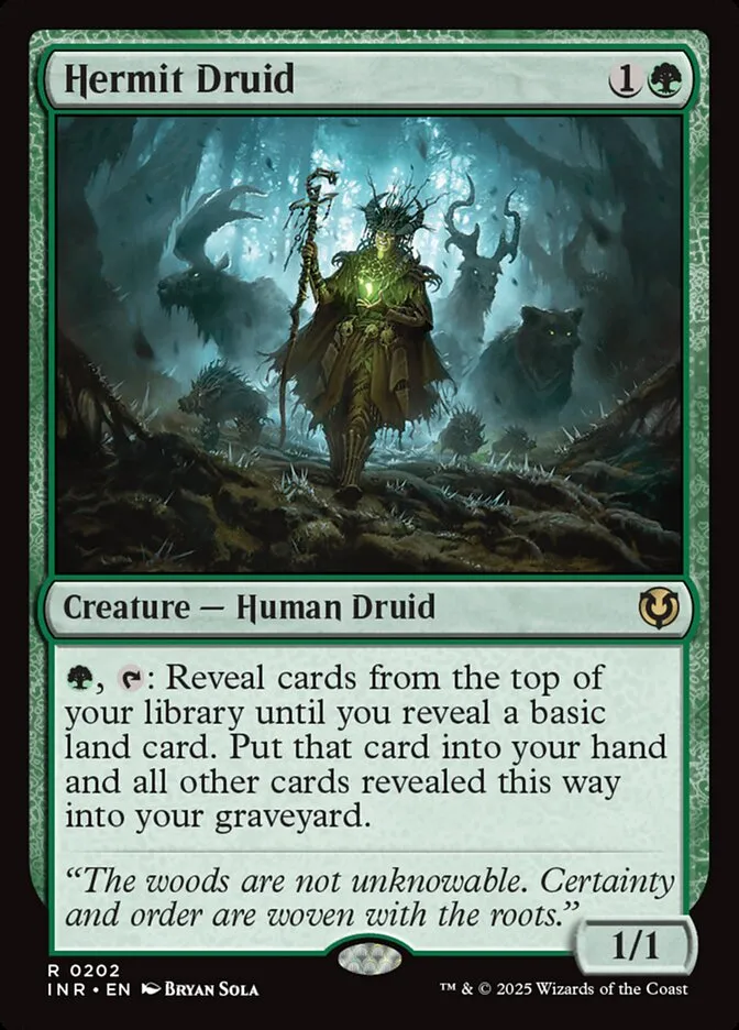 2025 Innistrad Remastered Hermit Druid #202 rare card image