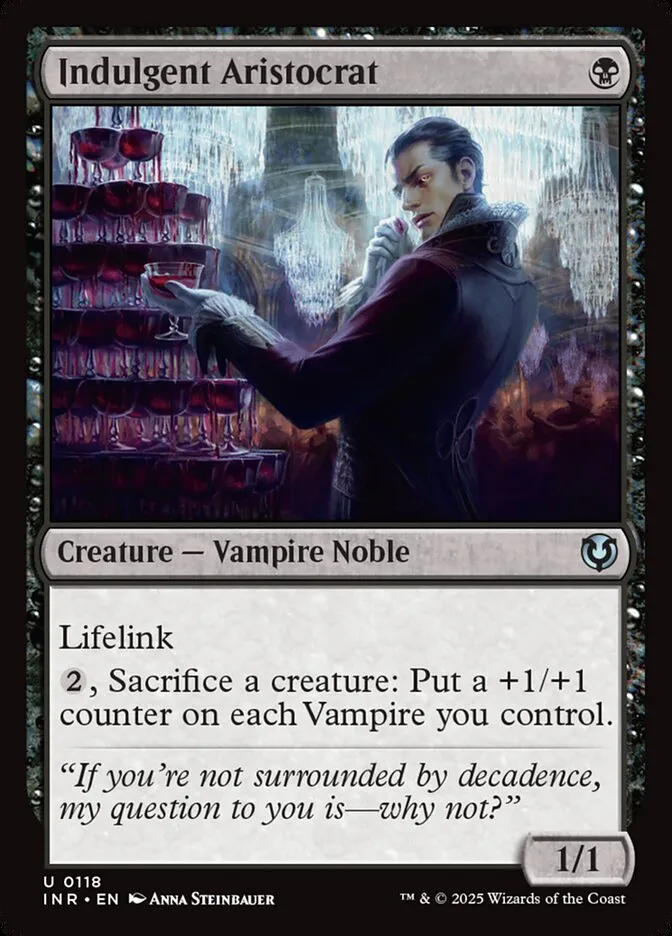 2025 Innistrad Remastered Indulgent Aristocrat #118 uncommon card image