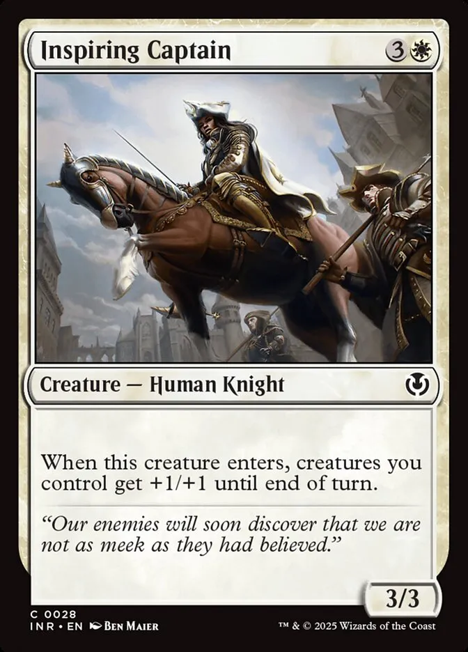 2025 Innistrad Remastered Inspiring Captain #28 common card image