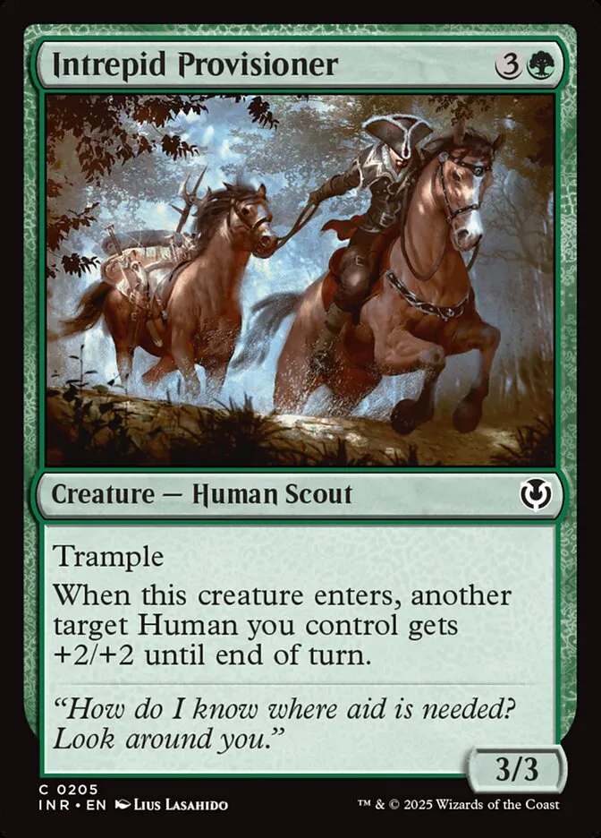 2025 Innistrad Remastered Intrepid Provisioner #205 common card image