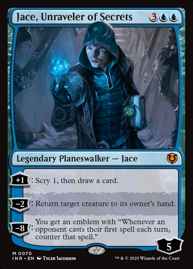 2025 Innistrad Remastered Jace, Unraveler of Secrets #70 mythic card image