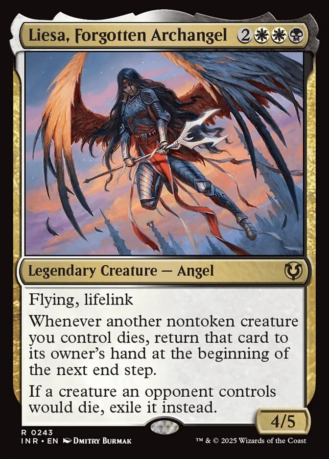 2025 Innistrad Remastered Liesa, Forgotten Archangel #243 rare card image