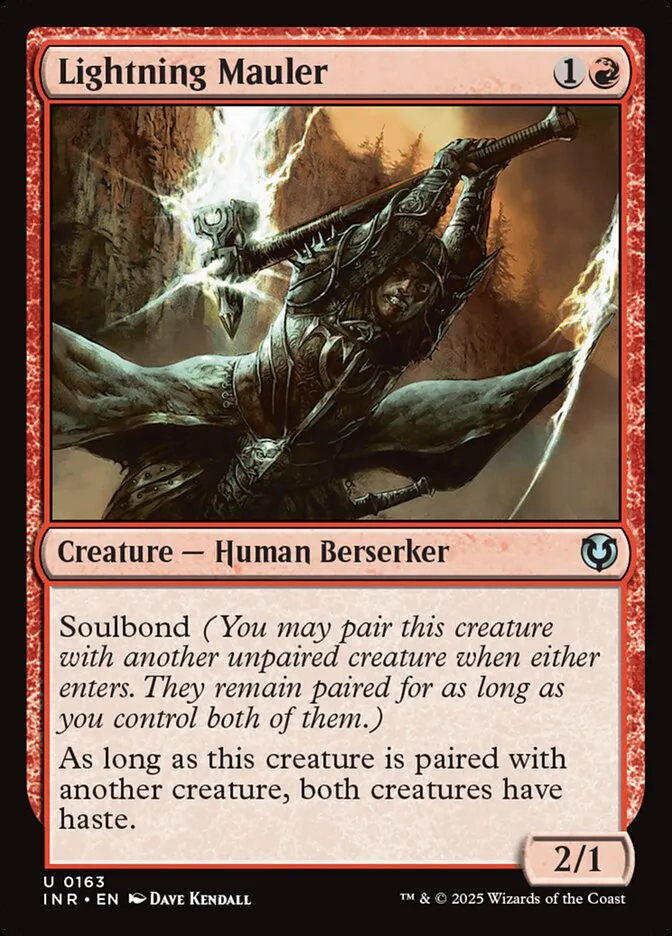 2025 Innistrad Remastered Lightning Mauler #163 uncommon card image