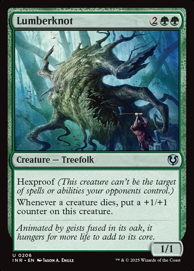 2025 Innistrad Remastered Lumberknot #206 uncommon card image
