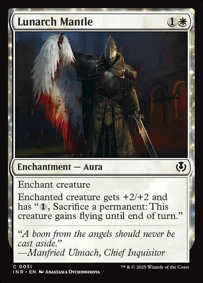 2025 Innistrad Remastered Lunarch Mantle #31 common card image