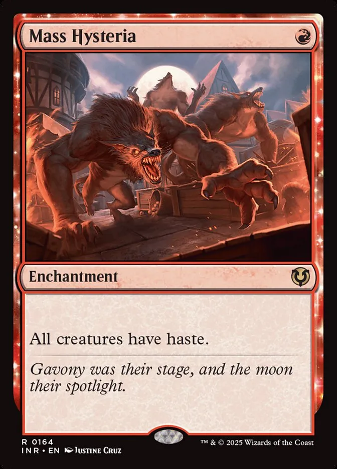 2025 Innistrad Remastered Mass Hysteria #164 rare card image