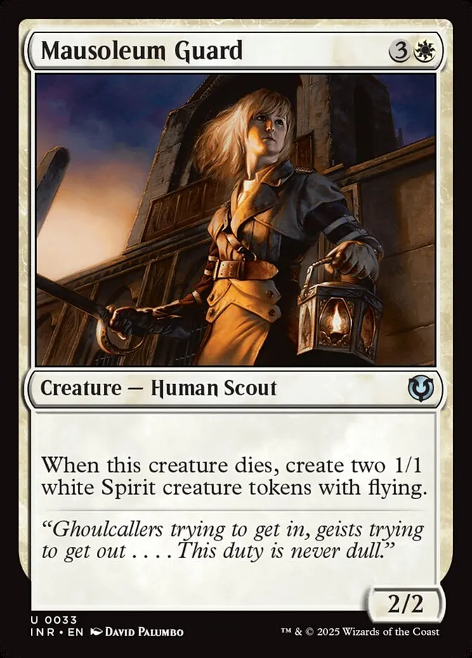2025 Innistrad Remastered Mausoleum Guard #33 uncommon card image