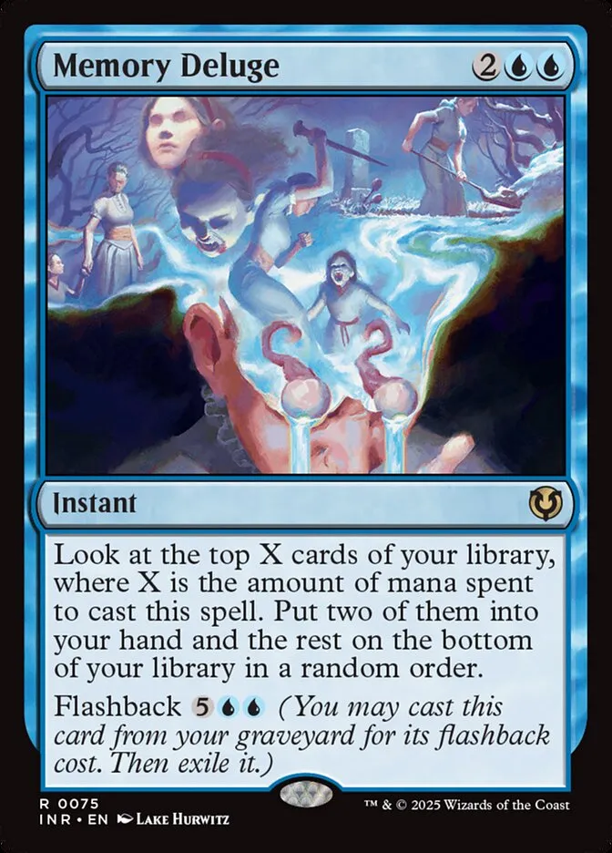 2025 Innistrad Remastered Memory Deluge [Foil] rare #75 rare card image